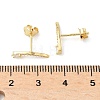 925 Sterling Silver Clear Cubic Zirconia Stud Earrings EJEW-Q032-01E-G-5
