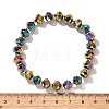 Electroplate Glass Stretch Bracelets BJEW-JB04017-03-5