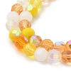 Electroplate Glass Beads Strands X1-EGLA-P048-A07-3