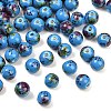 Printed Handmade Porcelain Beads PORC-R134-01-1