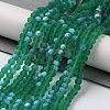 Transparent Glass Beads Strands LS-EGLA-A034-T4mm-MB18-2