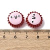 Fuuny Baking Paint Glass Enamel Beads LAMP-Q045-01C-5