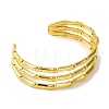 Ion Plating(IP) 304 Stainless Steel Cuff Bangles for Women BJEW-B104-19G-2