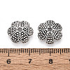 Tibetan Style Alloy Bead Caps TIBEB-T004-18AS-3