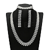 Alloy Chain Necklaces & Stud Earrings & Bracelets Sets FS-WG5EDEB-12-1