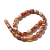 Natural Fire Crackle Agate(Dyed & Heated) Beads Strands G-H091-C03-01-2