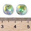 Glass Rhinestone Cabochons RGLA-L029-06B-SPLA-3