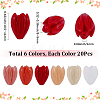 120Pcs 6 Colors Dyed Synthetic Coral Beads CORA-SC0001-28B-2