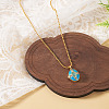 1Pc Brass Enamel Locket Pendants FIND-TA0010-71A-7