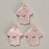 Natural Rose Quartz Carved Pendants GG-CBA4625-03G-05-1
