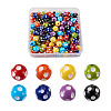 Cheriswelry 120Pcs 8 Colors Opaque Resin Beads RESI-CW0001-06A-9
