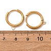 201 Stainless Steel Hoop Earring Findings SA-CBA9743-02G-A-3