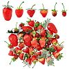 AHADERMAKER 55Pcs 6 Styles Plastic Imitation Strawberry DJEW-GA0001-54-1
