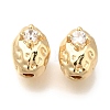 Brass Micro Pave Cubic Zirconia Beads KK-Q001-01G-1