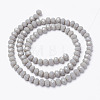 Opaque Solid Color Glass Beads Strands EGLA-A034-P2mm-D10-2
