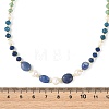 Mixed Gemstone & Natural Freshwater Pearl Beaded Necklaces NJEW-JN06468-03-4