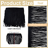 Faux Suede Fabric Tassel Ribbons OCOR-WH0109-110A-2