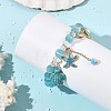 Summer Cat Eye Round Bead Stretch Bracelets BJEW-TA00750-2