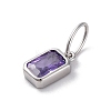 925 Sterling Silver Cubic Zirconia Charms STER-NH0014-01P-02-2