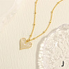 Women's Brass Enamel Necklaces FS-WG2EC7F-04-1
