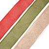 Yilisi 3 Rolls 3 Colors Polyester Imitation Linen Wrapping Ribbon OCOR-YS0001-02A-3