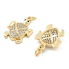 Brass Pave Clear Cubic Zirconia Pendants KK-U009-12M-G-2