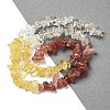 Natural Quartz Crystal & Lemon Quartz & Strawberry Quartz Beads Strands G-L610-A10-01-2