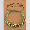 Adjustable Glass Seed Bead & Glass & Brass Beads Multi-Strand Bracelets for Women HR1151-2-1