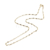 Brass Oval Link Chains Necklace for Women X-NJEW-P265-09G-2