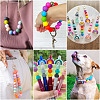 45Pcs 3 Colors Round Silicone Focal Beads SIL-TAD0001-01D-7