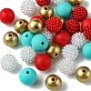 DIY Round Silicone & Acrylic & Berry Beads Making Findings Kits DIY-FS0006-26C-3