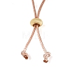 Natural Myanmar Jade Cat Pendant Adjustable Cord Necklaces NJEW-N064-01-5
