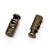 Alloy Spring Cord Locks PALLOY-WH0088-38B-AB-1