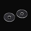 50Pcs Transparent PVC Insulating Gaskets PVC-T006-8mm-01-2