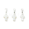 Natural Freshwater Shell Pendants PALLOY-JF05395-1