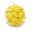 Glass Seed Beaded Pendants PALLOY-MZ01352-01-2