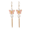 Alloy Enamel Dangle Earrings EJEW-JE07227-3