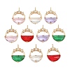 Brass Pave Cubic Zirconia Pendants CU-CBA8183-04G-1