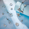 84Pcs 7 Style Tibetan Style Alloy Pendants TIBEP-PH0001-52-4