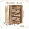 Large Capacity Wooden Multi-Layer Jewelry Organizer Boxes with Mirror & 4 Drawers CON-WH0117-02-2