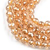 Electroplate Transparent Glass Beads EGLA-B013-02A-PL14-3