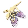 Golden Tone 201 Stainless Steel Pendants PALLOY-TA00161-4