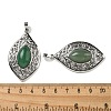 Natural Green Aventurine Pendants G-Q158-02F-3