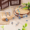 36Pcs 6 Style Evil Eye Alloy Enamel Pendants ENAM-TA0001-32-18