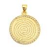 Brass with Cubic Zirconia Pendants X-KK-K332-16A-G-01-1