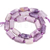 Natural Lepidolite/Purple Mica Stone Beads Strands G-A314-A03-01-3