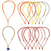 12Pcs 12 Colors Polyester & Spandex Cord Necklace Making AJEW-TAC00070-1
