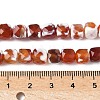 Natural Fire Crackle Agate Beads Strands G-H078-C49-6mm-01-5