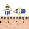 304 Stainless Steel Enamel Pendants STAS-Z190-09G-07-3