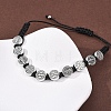 Nylon Rope Braided Bracelet for Women BJEW-Z156-03AS-02-3